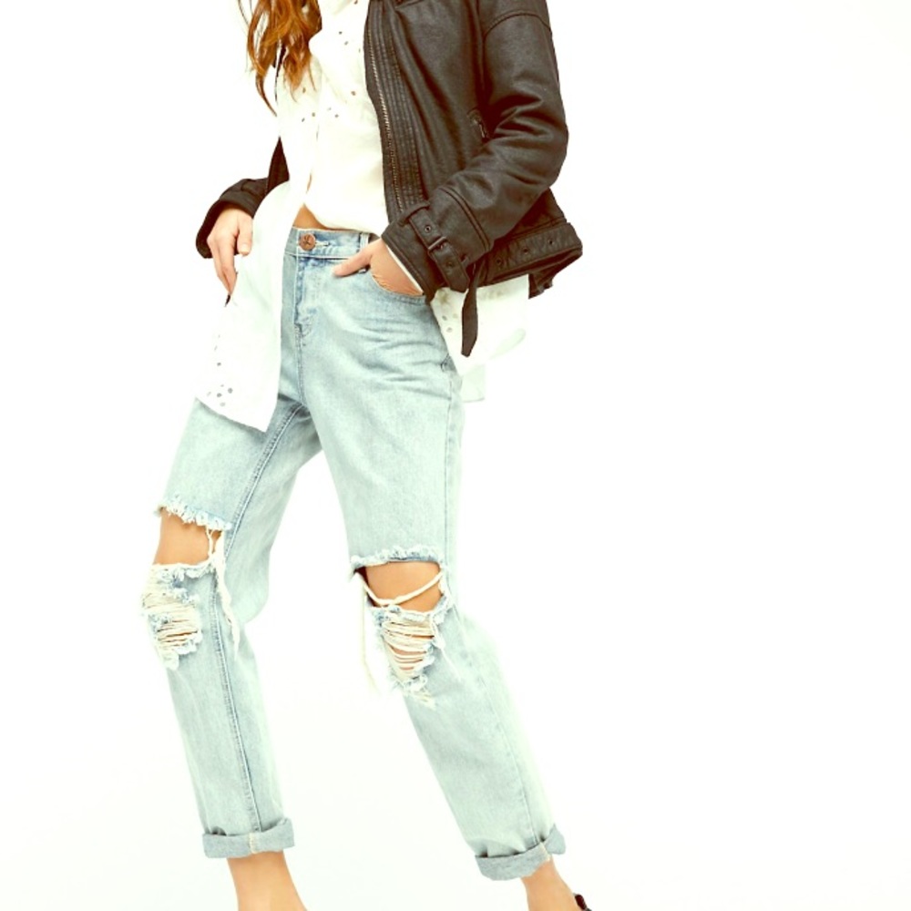 One Teaspoon Awesome Destroyed Baggies BF Jean 26